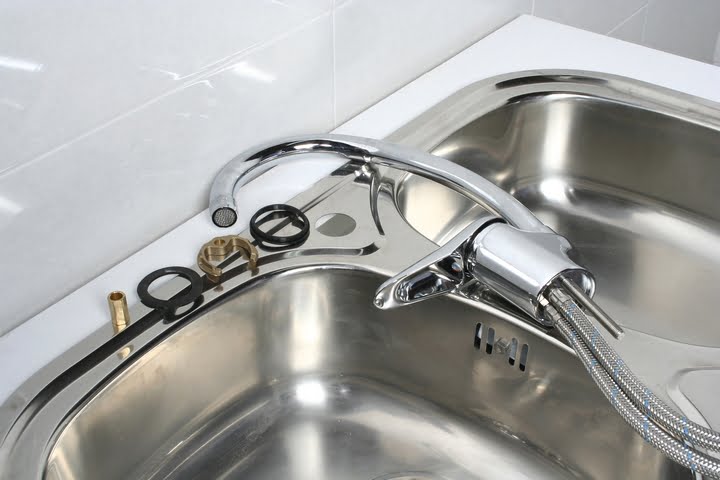 A damaged O-ring may be one of the causes of kitchen sink leaking.