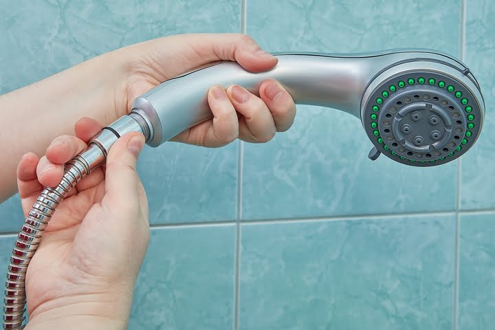 Replace the shower head washer