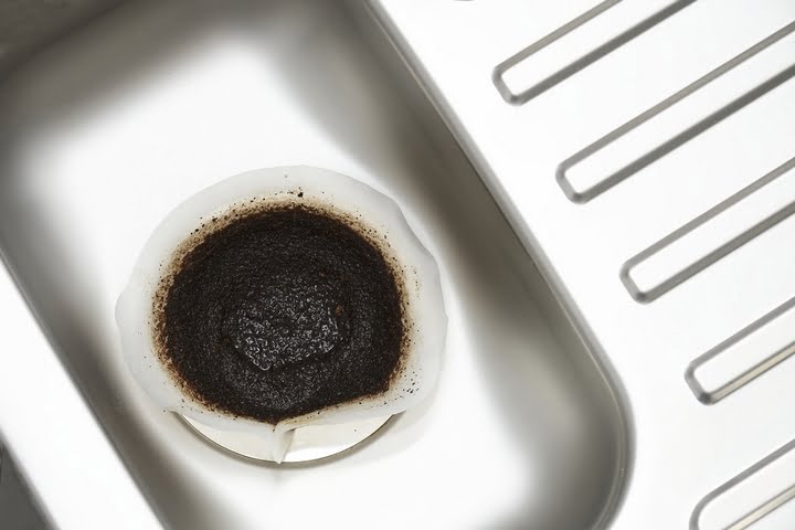 Can you put coffee grounds down the sink?