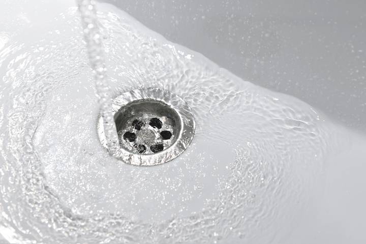 Hard water can cause cloudy tap water.