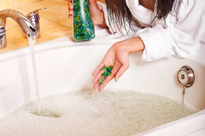 Soap scum may cause a slow draining bathtub.