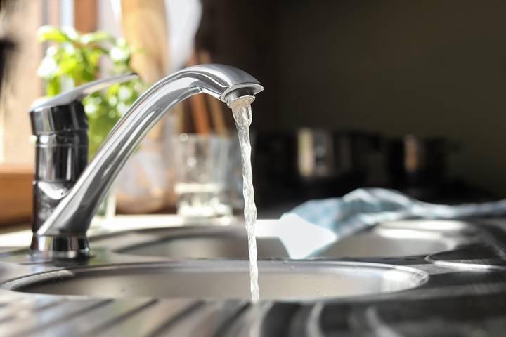 Faulty kitchen faucet parts may cause low water pressure in the sink.