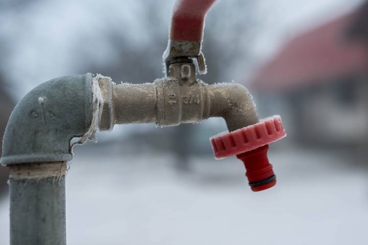 A frozen pipe will become cracked before it bursts.